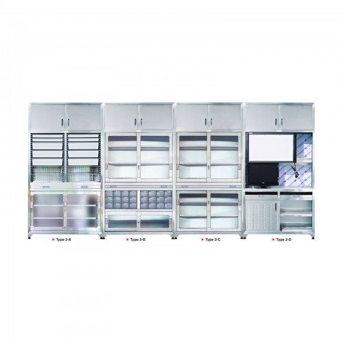 구로메디칼 > 수술실비품(Operating Room Appliance)  > 구로메디칼 DLMD-WMIC-Type2 Wall Mounted Instrument Cabinet Full Set 붙박이 수술기구 보관장